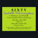 Überraschung 60. Geburtstag Einladung<br><div class="desc">UND MEHR...  Join Zazzle. Vielen Dank für Ihren Besuch in Donna Gotlib. Bitte kontaktieren Sie mich,  wenn Sie Hilfe mit einer Vorlage benötigen. Ich weiß dein Geschäft zu schätzen!</div>