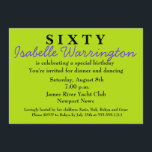 Überraschung 60. Geburtstag Einladung<br><div class="desc">UND MEHR...  Join Zazzle. Vielen Dank für Ihren Besuch in Donna Gotlib. Bitte kontaktieren Sie mich,  wenn Sie Hilfe mit einer Vorlage benötigen. Ich weiß dein Geschäft zu schätzen!</div>