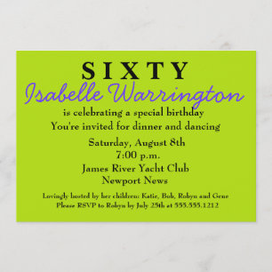 Überraschung 60. Geburtstag Einladung