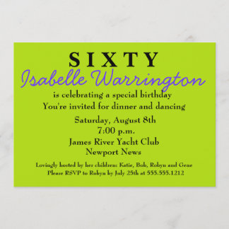 Überraschung 60. Geburtstag Einladung