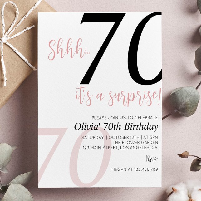 Überraschung Einladung zum Geburtstag jeden Alters (Von Creator hochgeladen)