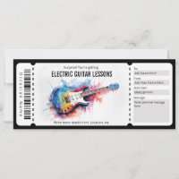 Überraschung-Elektrogitarrenunterricht-Geschenkgut