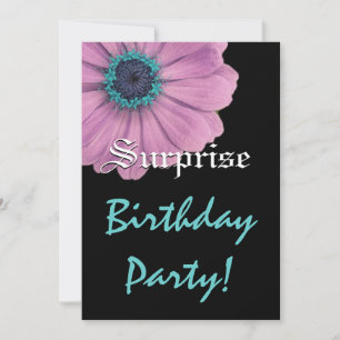 ÜBERRASCHUNG Geburtstag Pink Daisy Individuelle Na Einladung