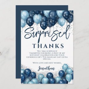 Überraschung Geburtstagsparty Danke