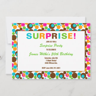 Überraschung Geburtstagsparty Einladung
