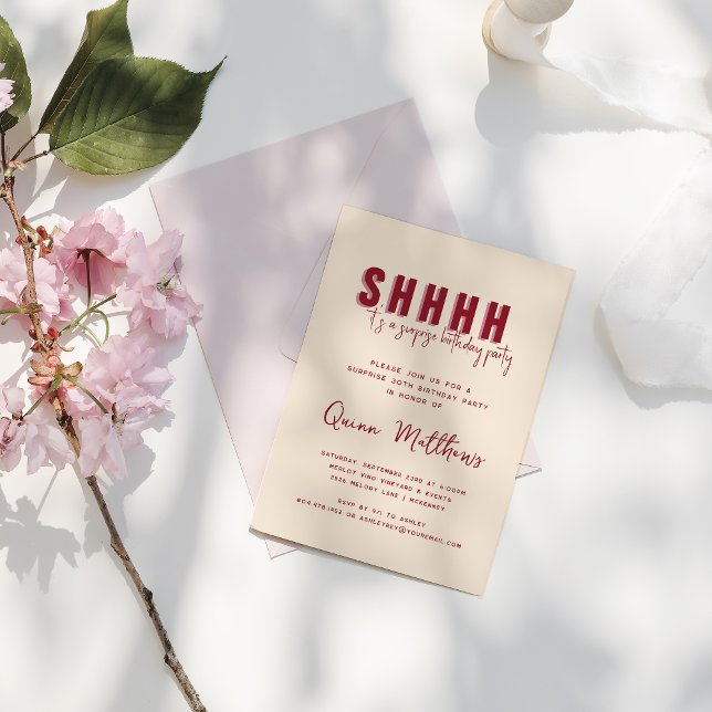 Überraschung Geburtstagsparty Einladung (Von Creator hochgeladen)