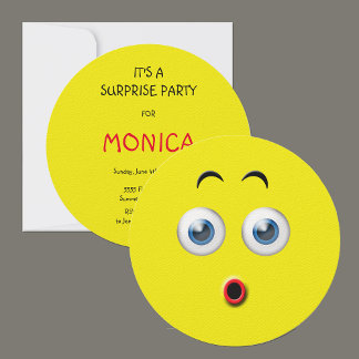 Überraschung Geburtstagsparty Emoji Einladung