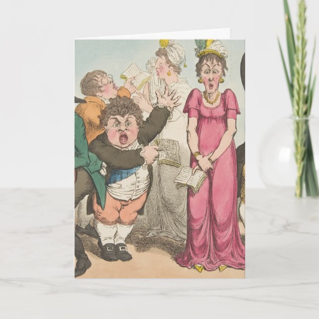 Überraschung - geklappte Grußkarte Karte (Vorderseite)