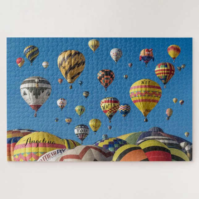 Überraschung Hot-Air-Ballon-Heirat Vorschlag Puzzl Puzzle (Horizontal)