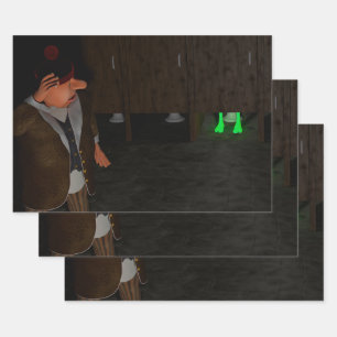 Überraschung in der Toilette Geschenkpapier Set