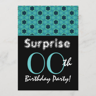 ÜBERRASCHUNG JEDES JAHR Geburtstag Aquamarinen Ste Einladung