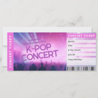 Überraschung K-Pop Fan-Geschenk Konzert-Ticket Rev