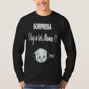 Überraschung Nachricht Ich werde Mama Schwangersch T-Shirt