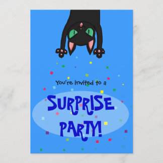 Überraschung Party Einladung Schwarzkatzenfisch
