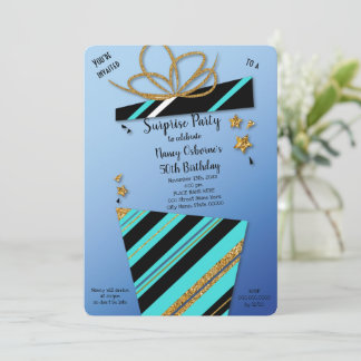 Überraschung Party Geburtstagseinladung Einladung