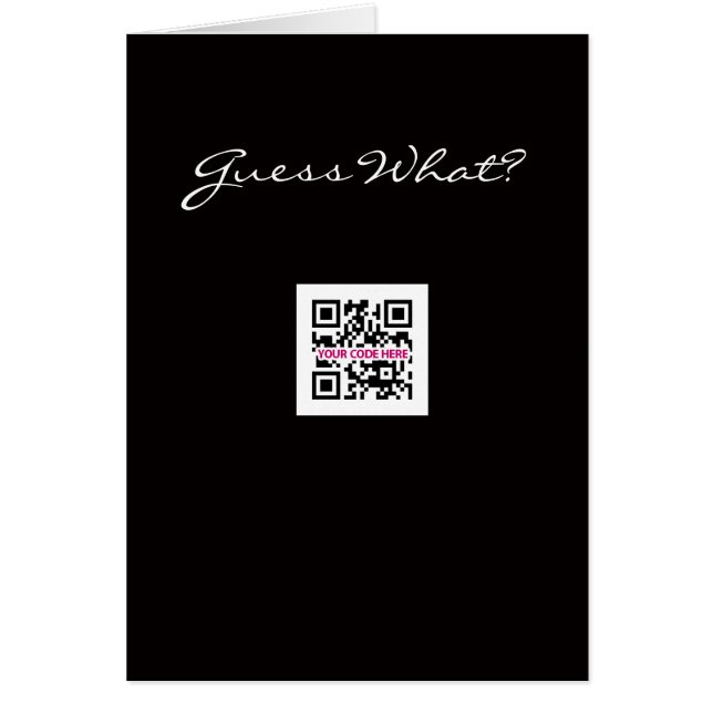 Überraschung!  QR Codekarte (Vorne)