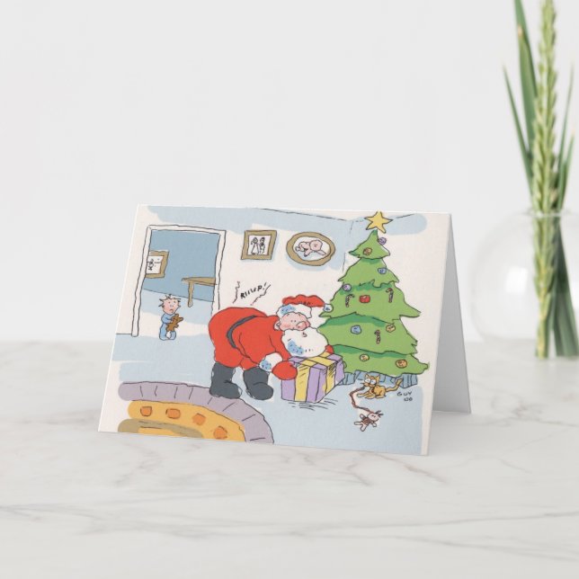 Überraschung Sankt Feiertagskarte (Vorderseite)