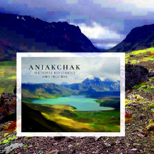 Überraschung See Aniakchak Denkmal, Reserve, AK Postkarte