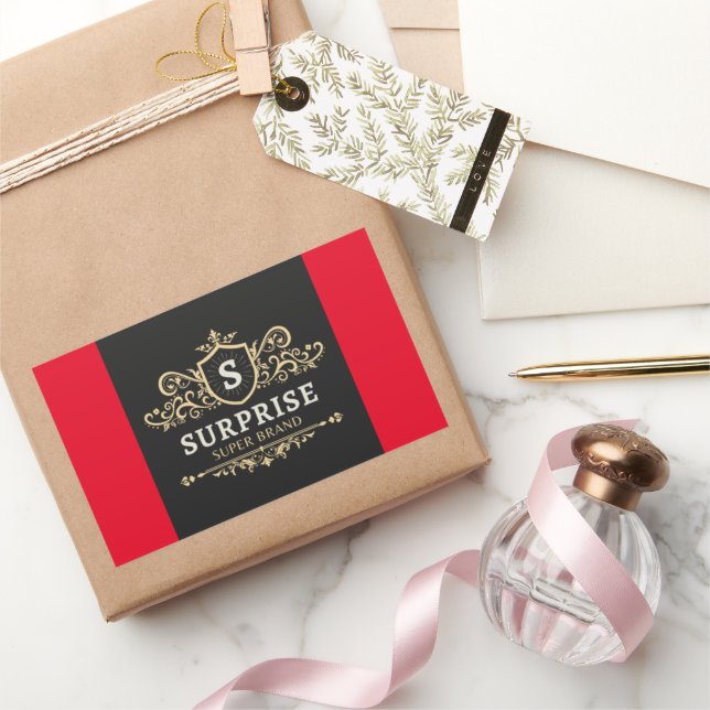 Überraschung Super-Brand Luxus Hochzeitsfeier mode Rechteckiger Aufkleber (Schenken)