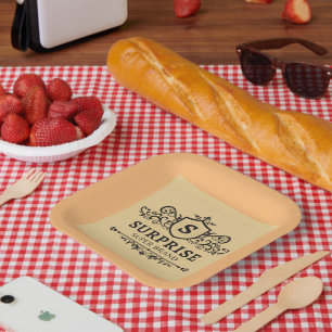 Überraschung Super Marken Luxus Hochzeit Party mod Pappteller