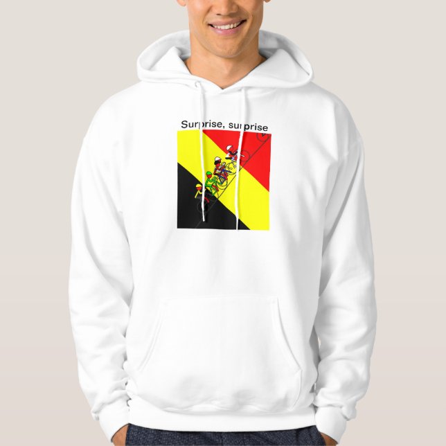 Überraschung, Überraschung Belgien Sieger Hoodie (Vorderseite)