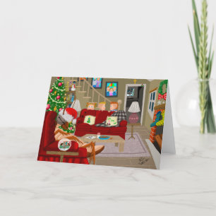 Überraschung Weihnachtskarte Dankeskarte