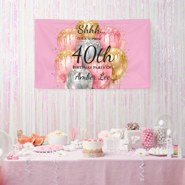 Überraschungs-Geburtstagsfeier Banner (Party)