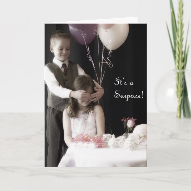 Überraschungs-Party Einladung (Vorderseite)