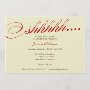 Überraschungs-Party Einladung