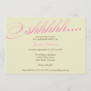 Überraschungs-Party Einladung