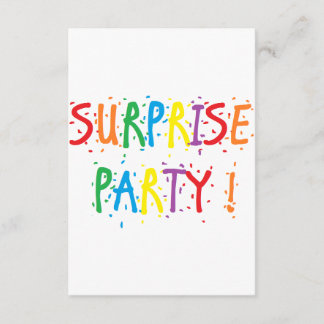 "Überraschungs-Party-" Einladungen