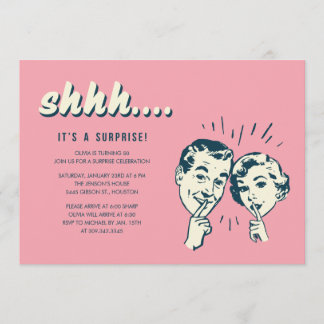 Überraschungs-Party lädt ein Einladung