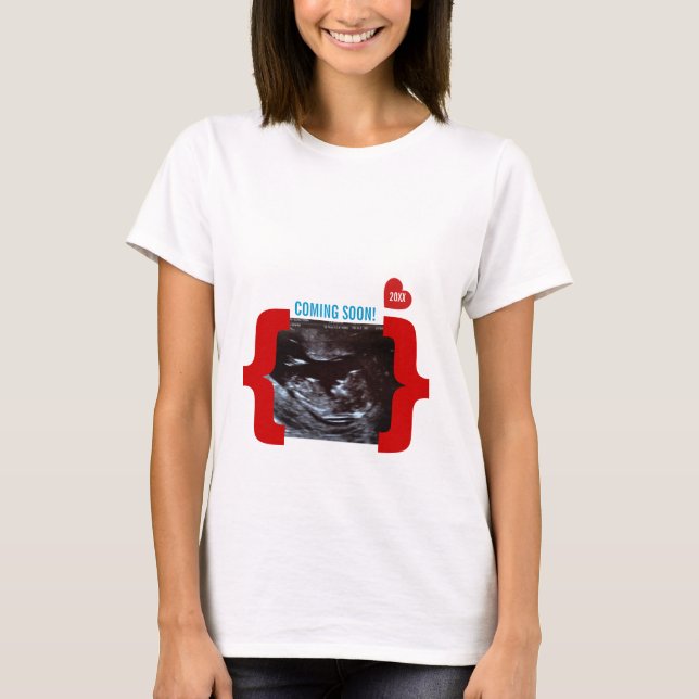 Überraschungs-Ultraschallsonogram-Mitteilung T-Shirt (Vorderseite)