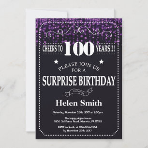 Überraschungseinladung zum 100. Geburtstag mit lil Einladung