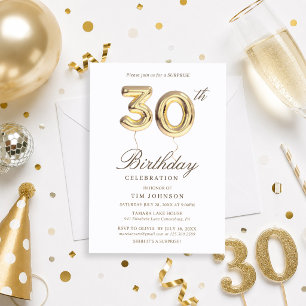 Überraschungseinladung zum 30. Geburtstag Einladung