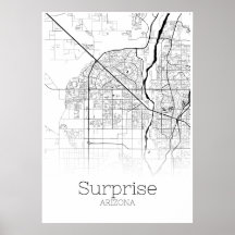 Überraschungskarte - Arizona - City Map Poster