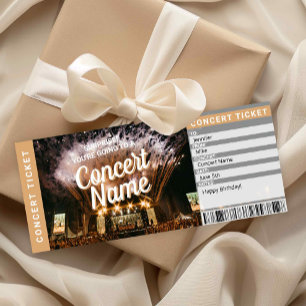 Überraschungskonzert-Geschenkticket Musik-Event-Ka Einladung