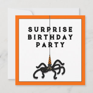Überraschungsparty im Oktober Einladung