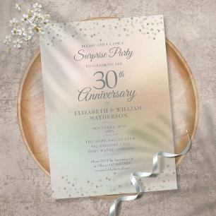 Überraschungsparty zum 30. Hochzeitstag Einladung