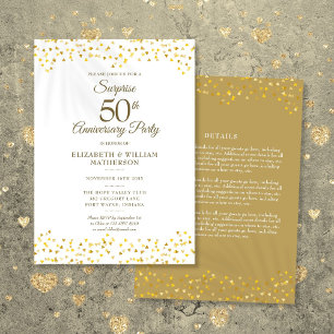 Überraschungsparty zum 50. Hochzeitstag - Alles in Einladung