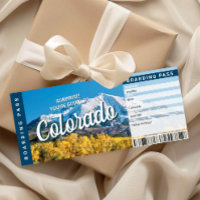 Überraschungsreise Colorado Ticket Bordkarte