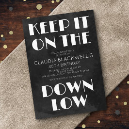 Überraschungsspass am unteren Geburtstag Einladung