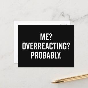 Überreaktionen Postkarte
