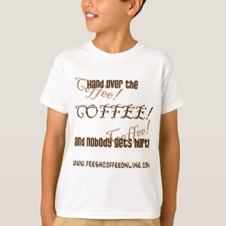 Überreichen Sie den Kaffee T-Shirt