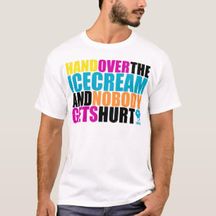 Überreichen Sie die Eiscreme und niemand erhält T-Shirt