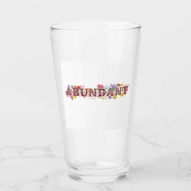 Überreichlicher Frauenrückzug Glas (Vorderseite)