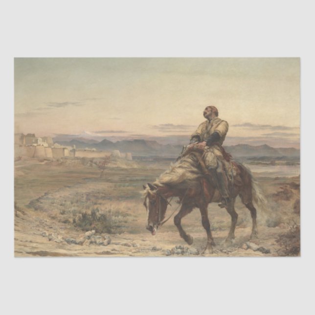 Überreste einer Armee (von Elizabeth Thompson) Seidenpapier (Vorderseite)