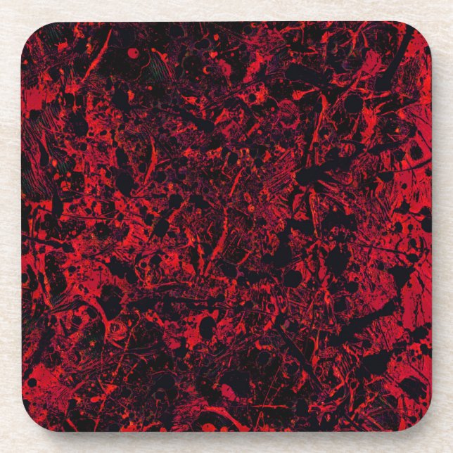 Überreste Nr. 1 Abstracter Getränkeuntersetzer (Vorderseite)