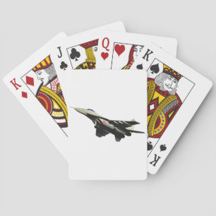 Überschall-Kampfflugzeug Militärflugzeug Spielkarten