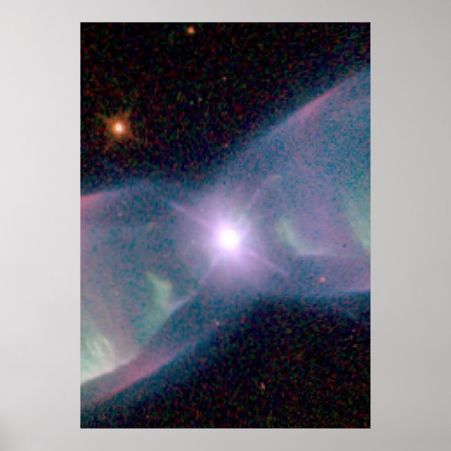 Überschallabgase aus Nebula M2-9 Poster (Vorne)